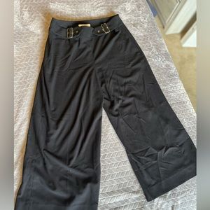 White House Black Market wide leg cropped trouser